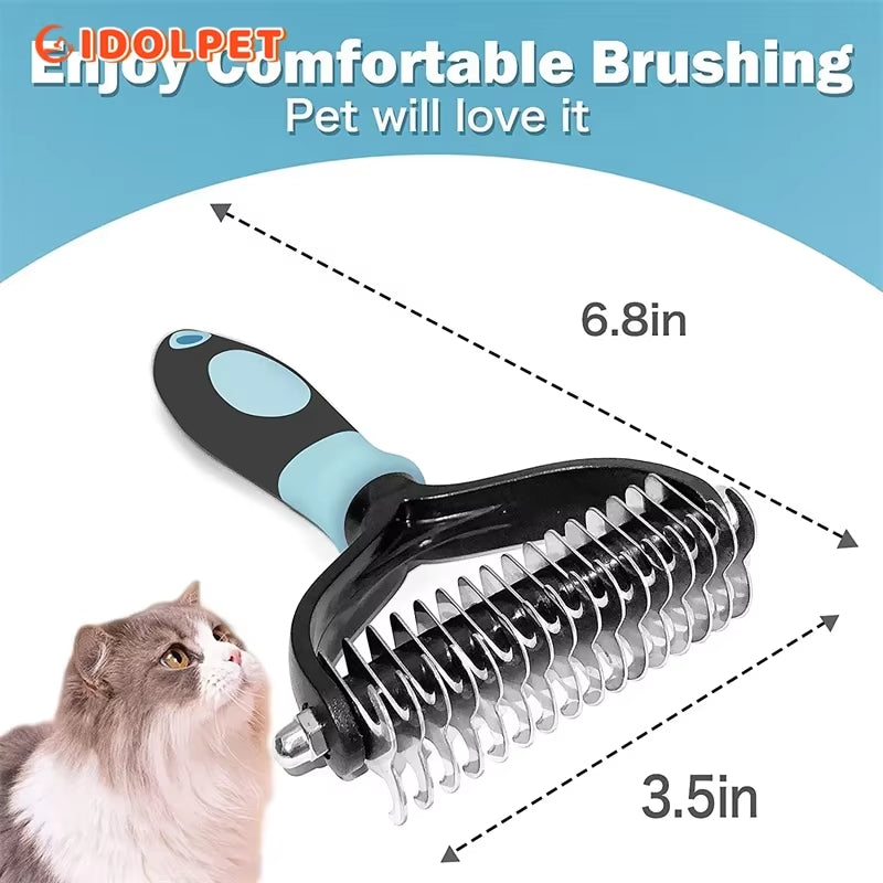 Dual-Sided Deshedding Rake