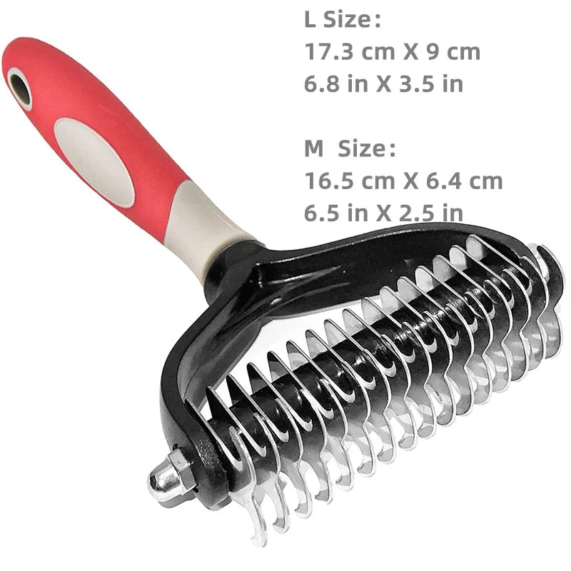 Dual-Sided Deshedding Rake