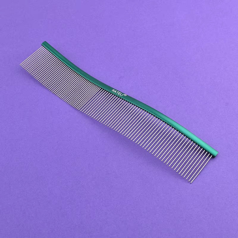 22Cm Pet S Type Comb Professional Stainless Steel Pet Grooming Comb Dense Sparse Teeth Dog Cat Cleaning Brush Hair Reemoval Comb